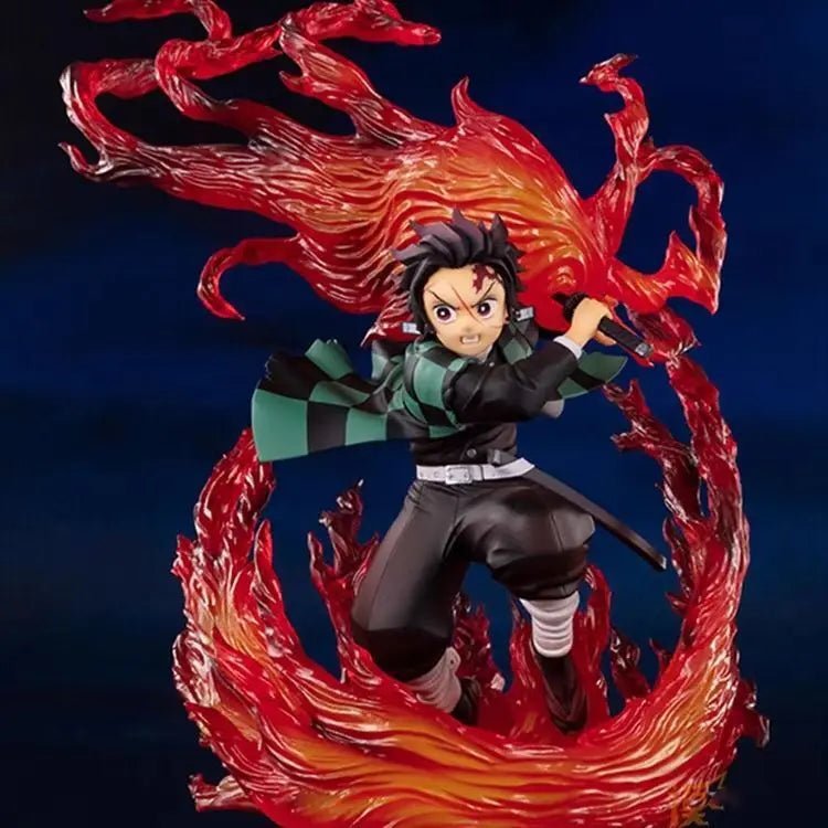 Anime Demon Slayer figure - Kamado Tanjirou Action Figure Warrior PVC Statue - oasis figurine