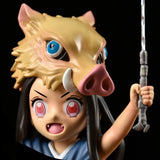 Demon Slayer Anime Figure - Kimetsu No Yaiba Inosuke Hashibira Pig's Head PVC Model - oasis figurine