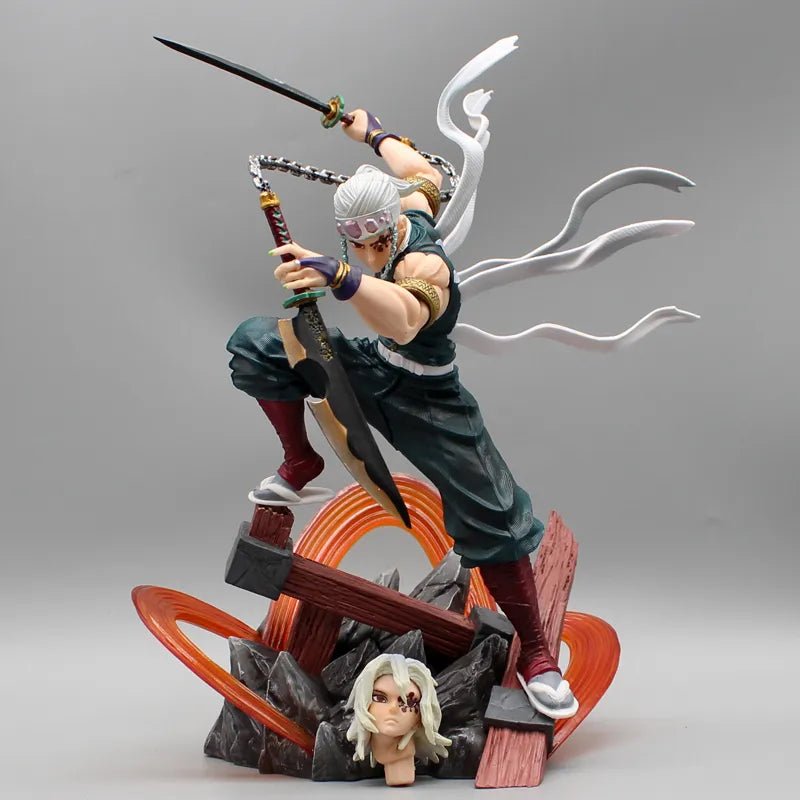 Demon Slayer figures - Uzui Tengen Figures 2 Heads Kimetsu No Yaiba Anime Figures - oasis figurine