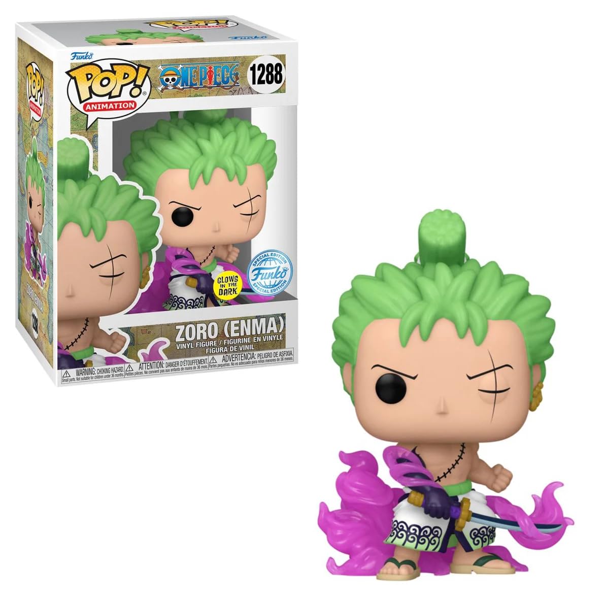 One Piece Zoro Wano Outfit Fighting Mode Funko Pop Vinyl Figure - oasis figurine