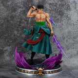 Zoro Action Figure,Three Swords Zoro Anime Character Statue Anime Action Figure PVC Toy Figure Collection Gift for Boys and Girls - oasis figurine