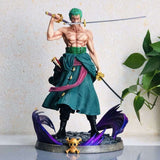 Zoro Action Figure,Three Swords Zoro Anime Character Statue Anime Action Figure PVC Toy Figure Collection Gift for Boys and Girls - oasis figurine